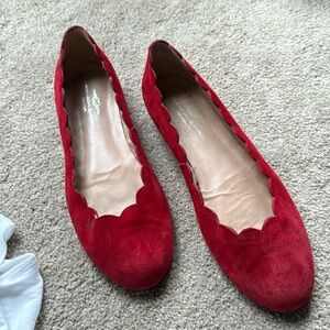 Suede flat